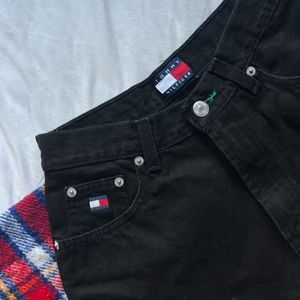 Vintage Tommy Hilfiger Denim Black Shorts